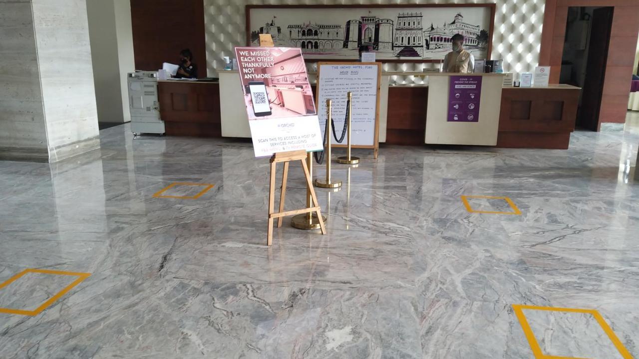 The Orchid Hotel Hinjewadi Pune Bagian luar foto Floor markings at a hospital in India